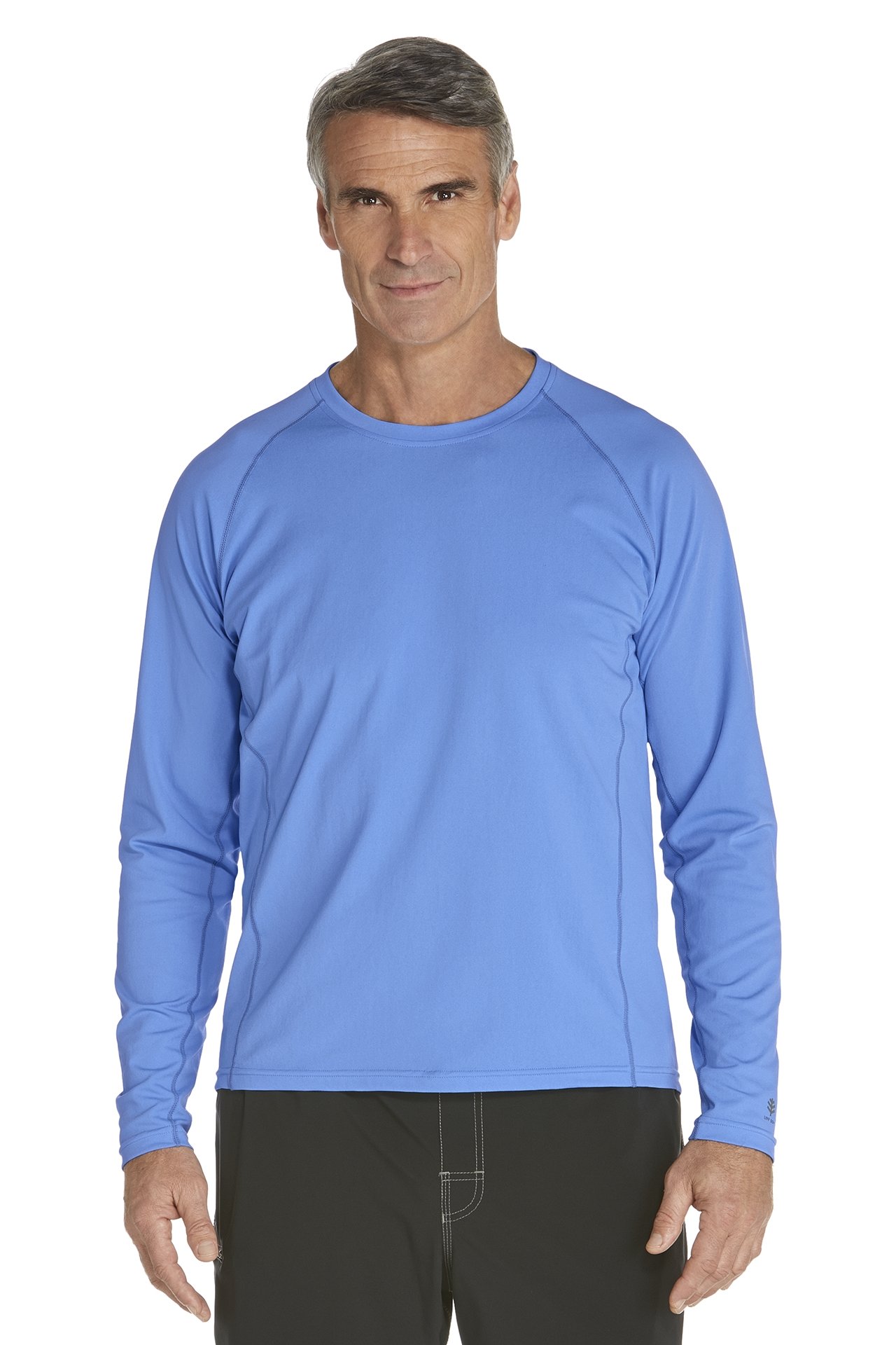 Coolibar - Men's Long-Sleeve Swim Shirts - surf blue